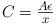 Formula: [C=\frac{A\epsilon}{x}]