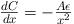 Formula: [\frac{dC}{dx}=-\frac{A\epsilon}{x^2}]